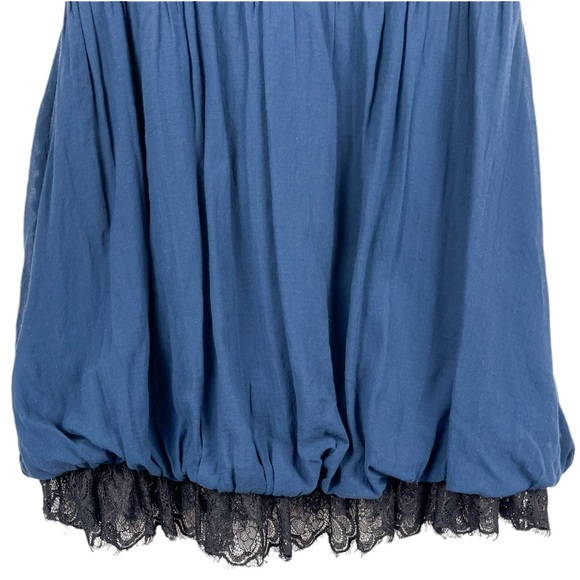 Free People Dress Regal Blue Lace Embellished Size 2 - Picture 3 of 8